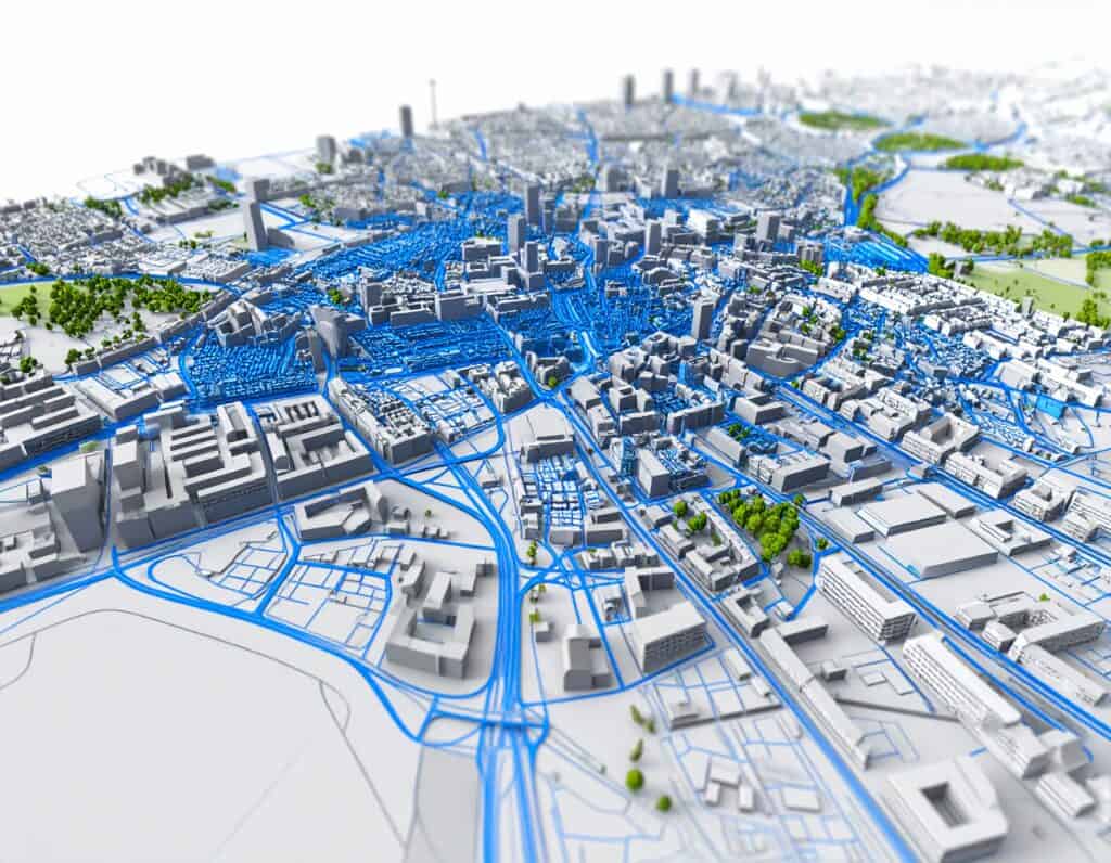 Digitaler Blick für die Stadtentwicklung: Concular startet Urban Mining Kataster Deutschland für Städte und Kommunen 18 Firefly Urban Mining 3d map of Stuttgart 973383