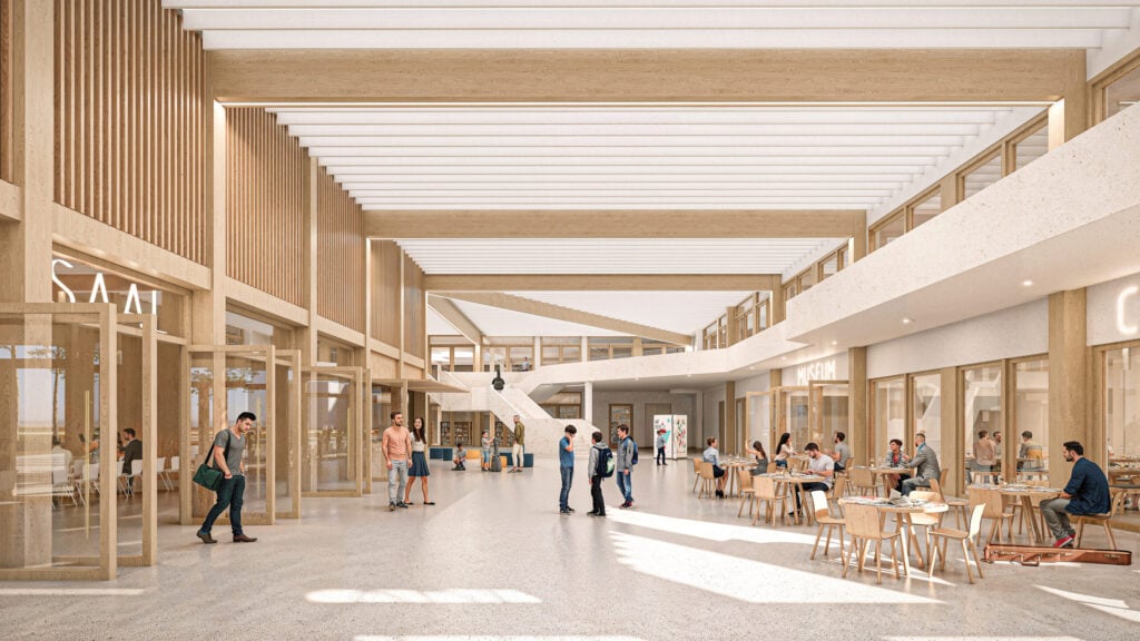 Forum Königsbrunn: Zirkuläres Bauen als Leitprinzip 24 Innenperspektive Forum Abgabe